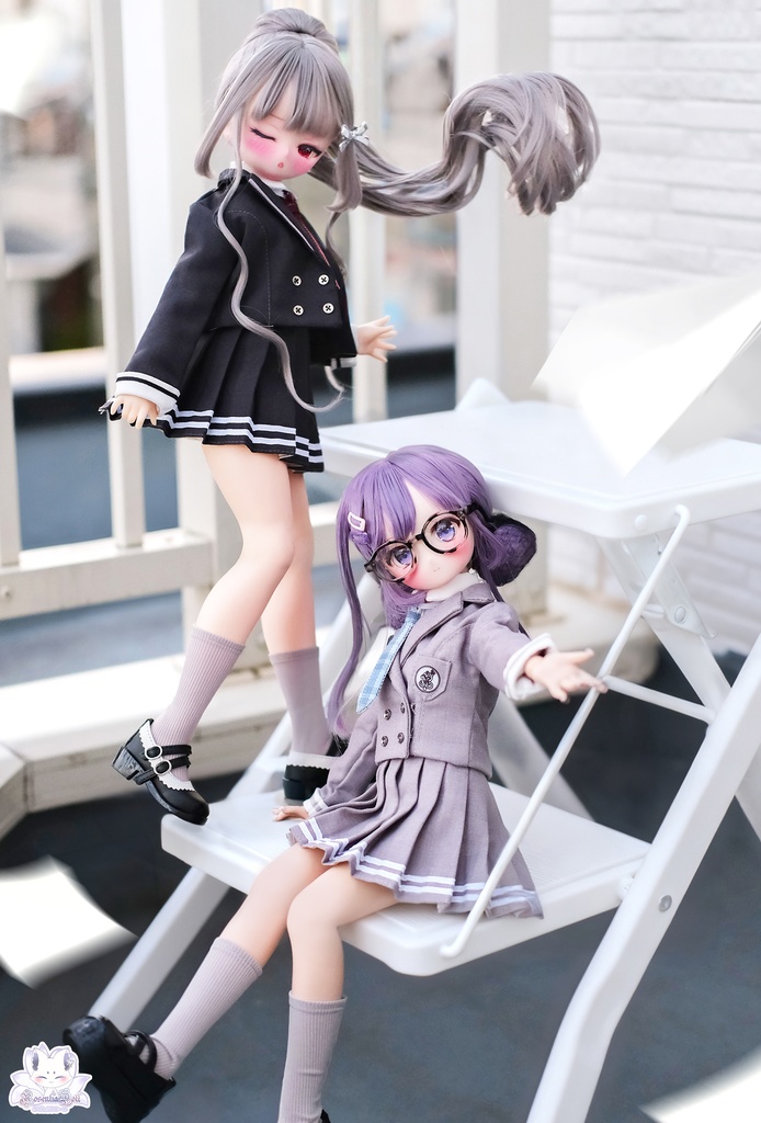 「羅ノ宮女子高等学校」MDD・SDM通用 ドール服 5点セット