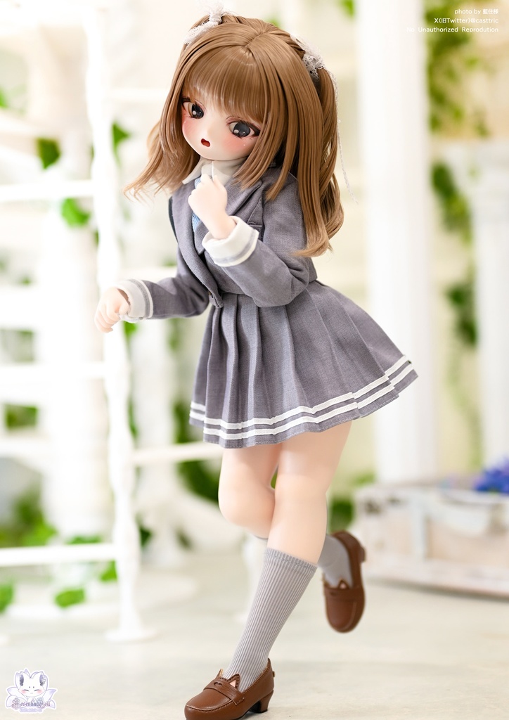 「羅ノ宮女子高等学校」MDD・SDM通用 ドール服 5点セット