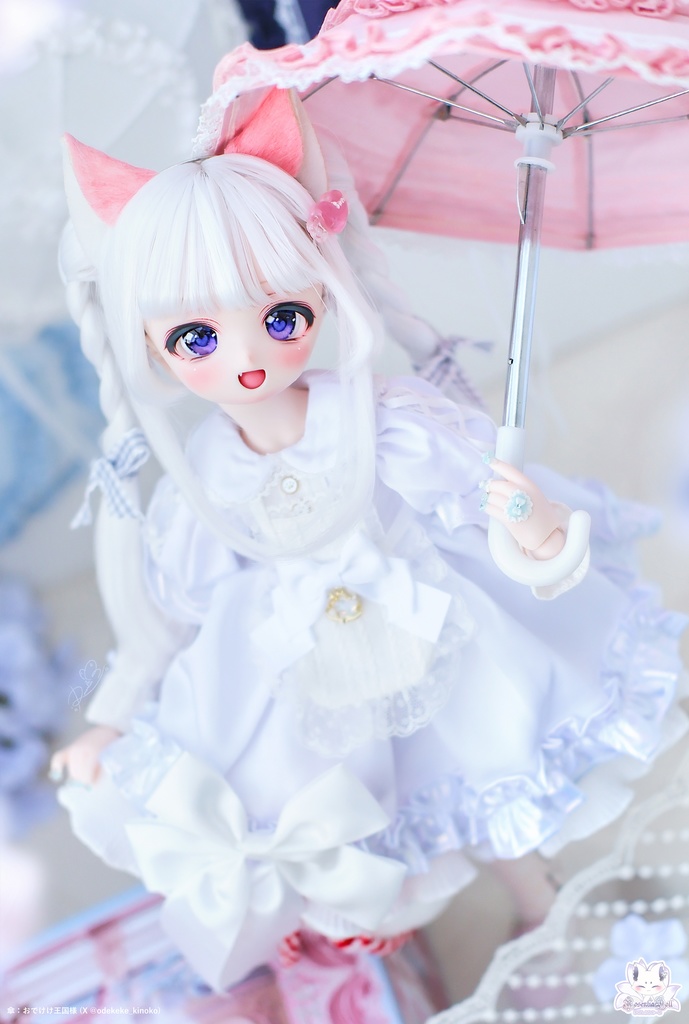「メイド注意にゃ」2WAY~MDD・SDM通用 ドール服 8点セット