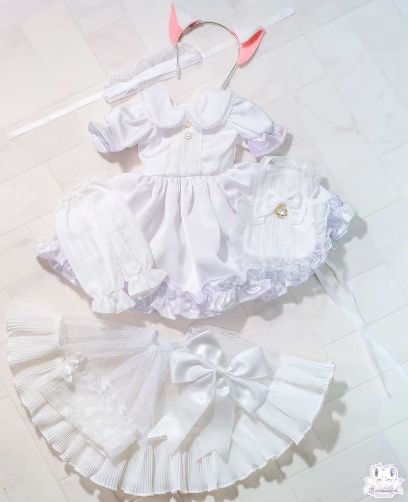 「メイド注意にゃ」2WAY~DD・SD通用 ドール服 8点セット