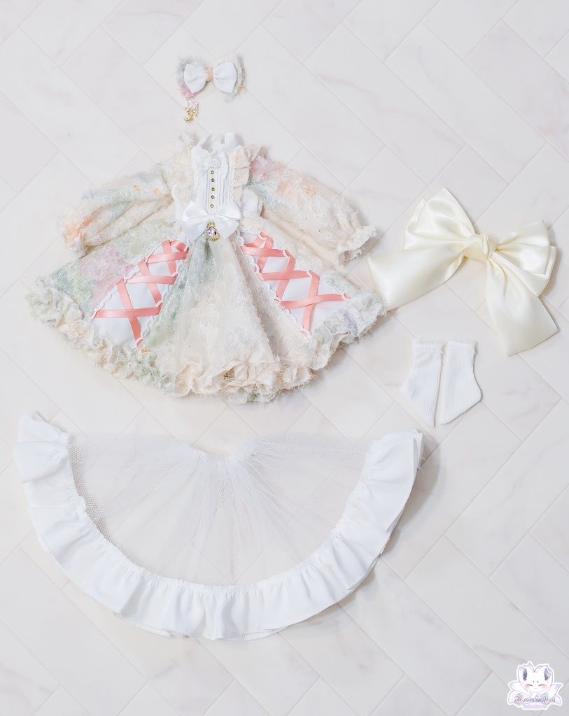 「ペタルキャンバス -淡花-」MDD・DDP・SDM通用 ドール服 5点~7点セット