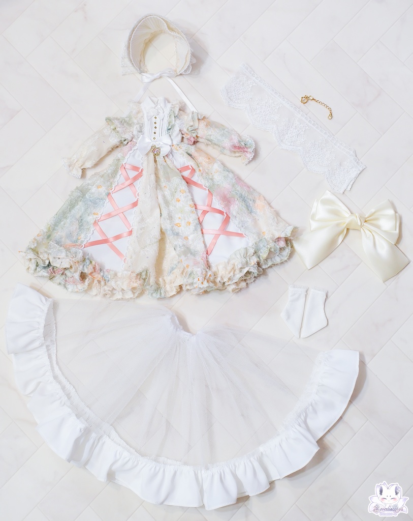 「ペタルキャンバス -淡花-」MDD・DDP・SDM通用 ドール服 5点~7点セット