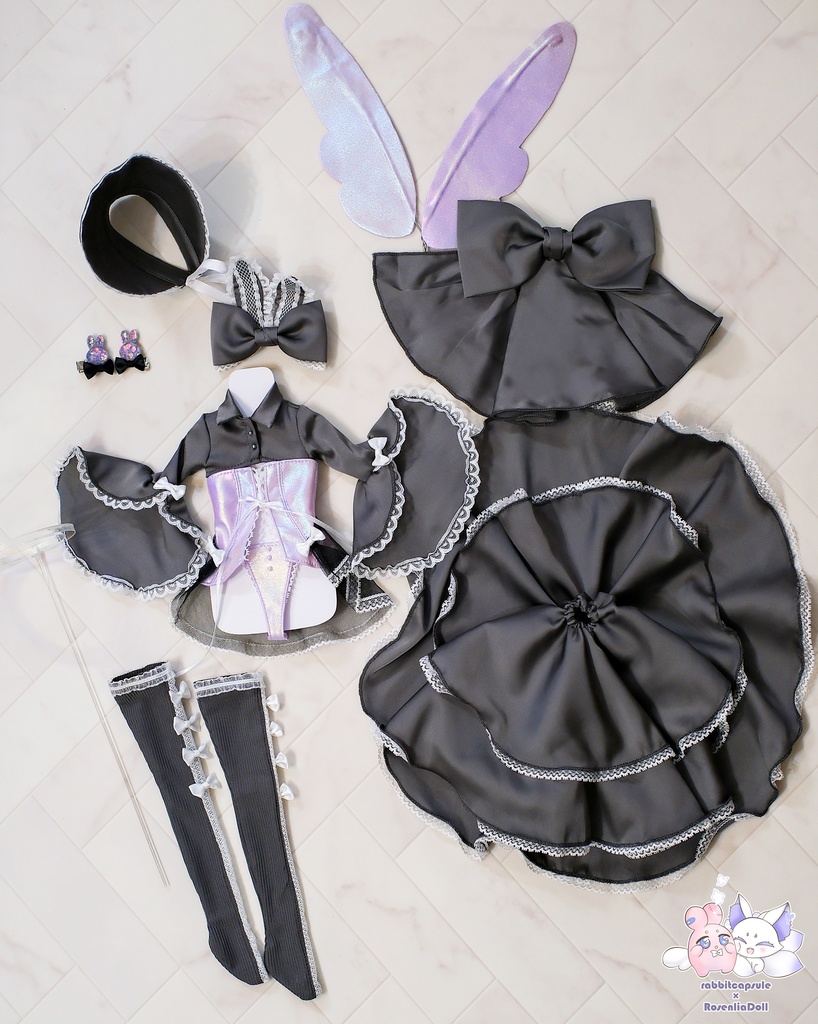 「xxxアンジュバニー」MDD・DDP・KUMAKO通用 ドール服 11点セット ☆コラボ作☆