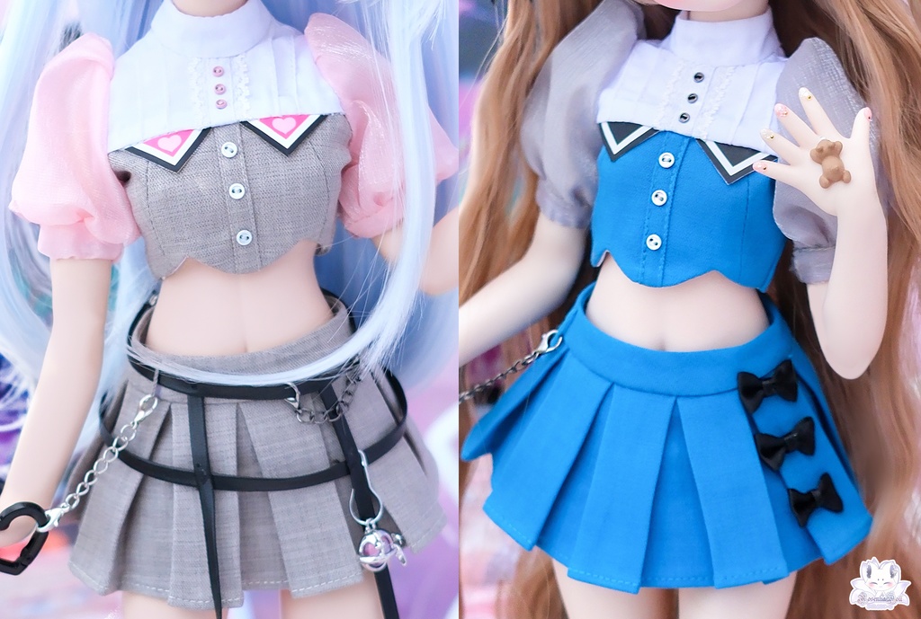 「配信前夜ログイン-虚像モード-」MDD・DDP ドール服 8点セット