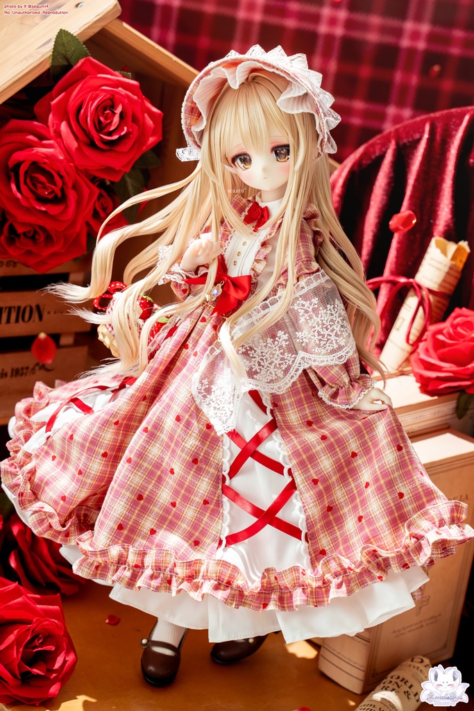 「ペタルキャンバス -紅恋-」MDD・DDP・SDM通用 ドール服 5点~7点セット