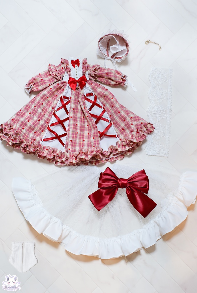 「ペタルキャンバス -紅恋-」MDD・DDP・SDM通用 ドール服 5点~7点セット
