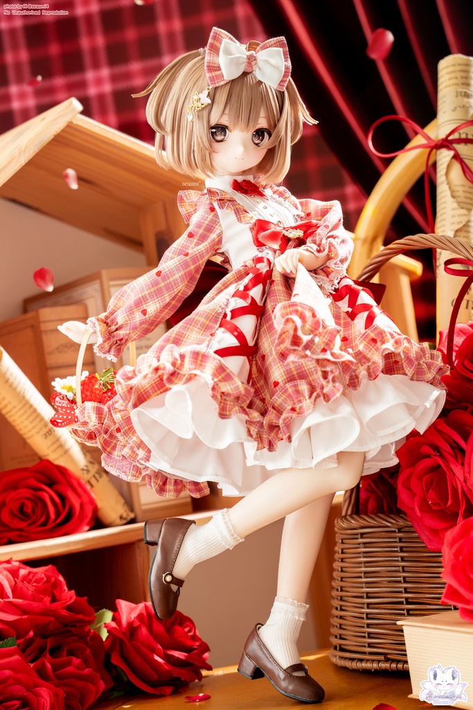 「ペタルキャンバス -紅恋-」MDD・DDP・SDM通用 ドール服 5点~7点セット