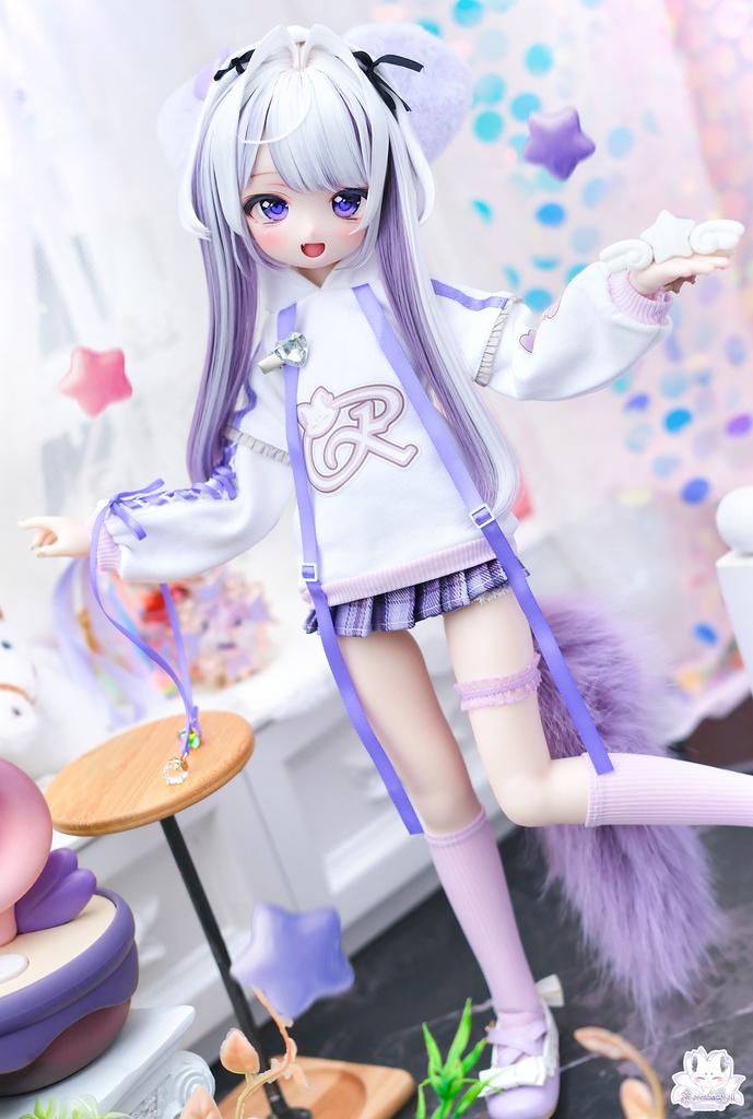 「けもみみ休日」MDD・DDP・SDM通用 ドール服 6点セット