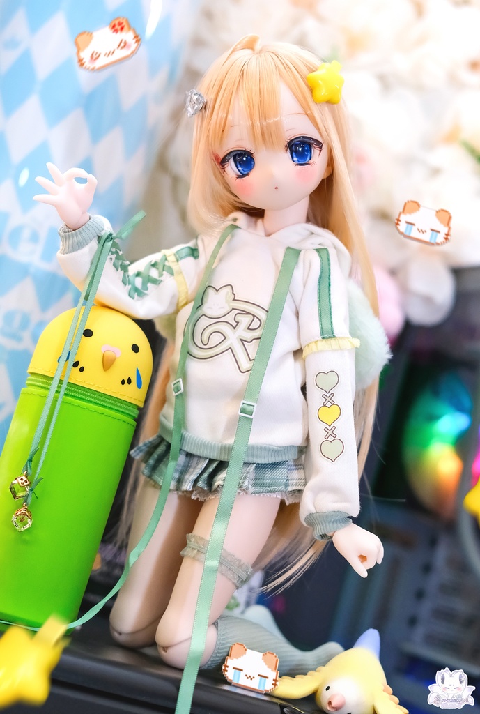 「けもみみ休日」MDD・DDP・SDM通用 ドール服 6点セット