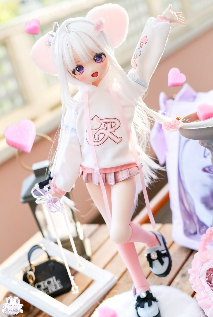 「けもみみ休日」MDD・DDP・SDM通用 ドール服 6点セット