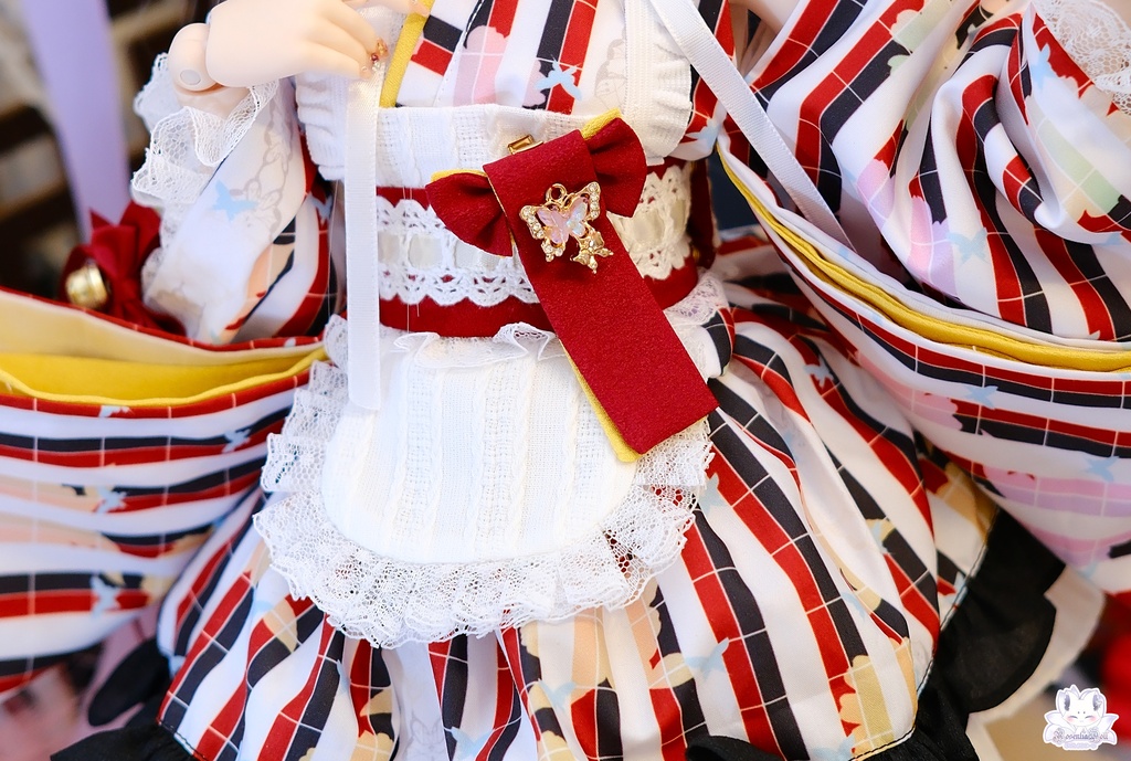 「メイド万華鏡」DD・DDS・SDgr・1/3サイズ ドール服 11点セット 着物 和風メイド服