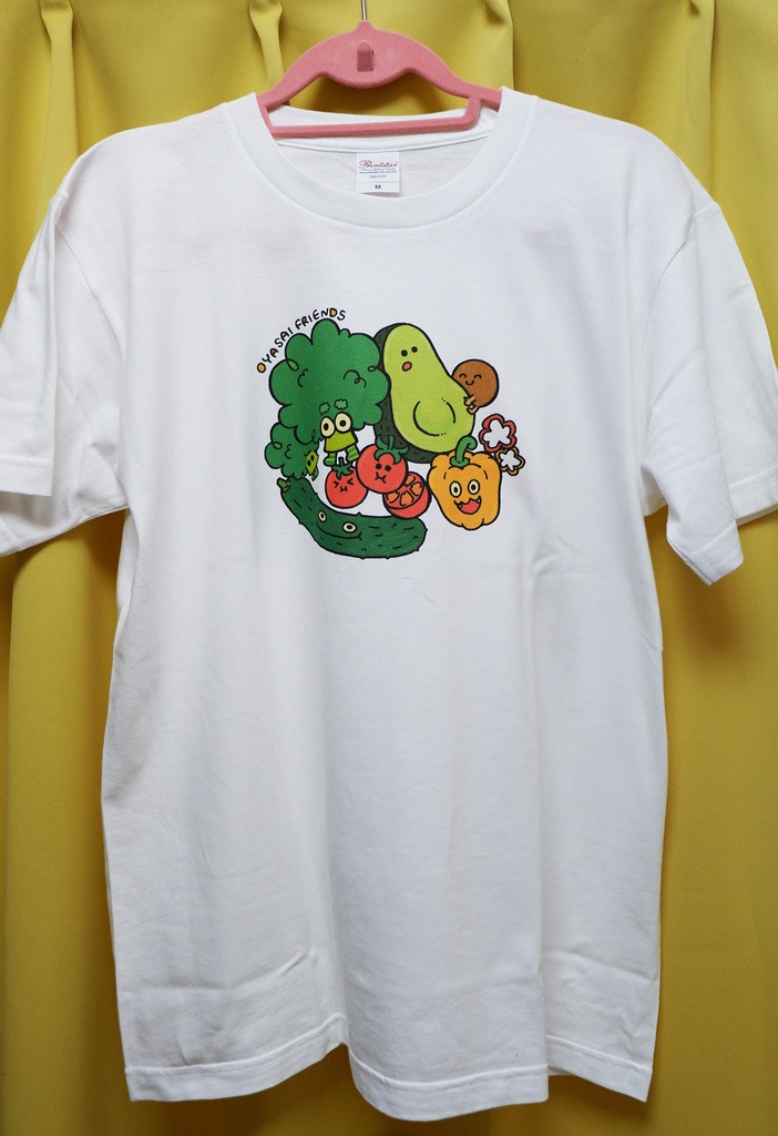 おやさいフレンズTシャツ●メンズ白