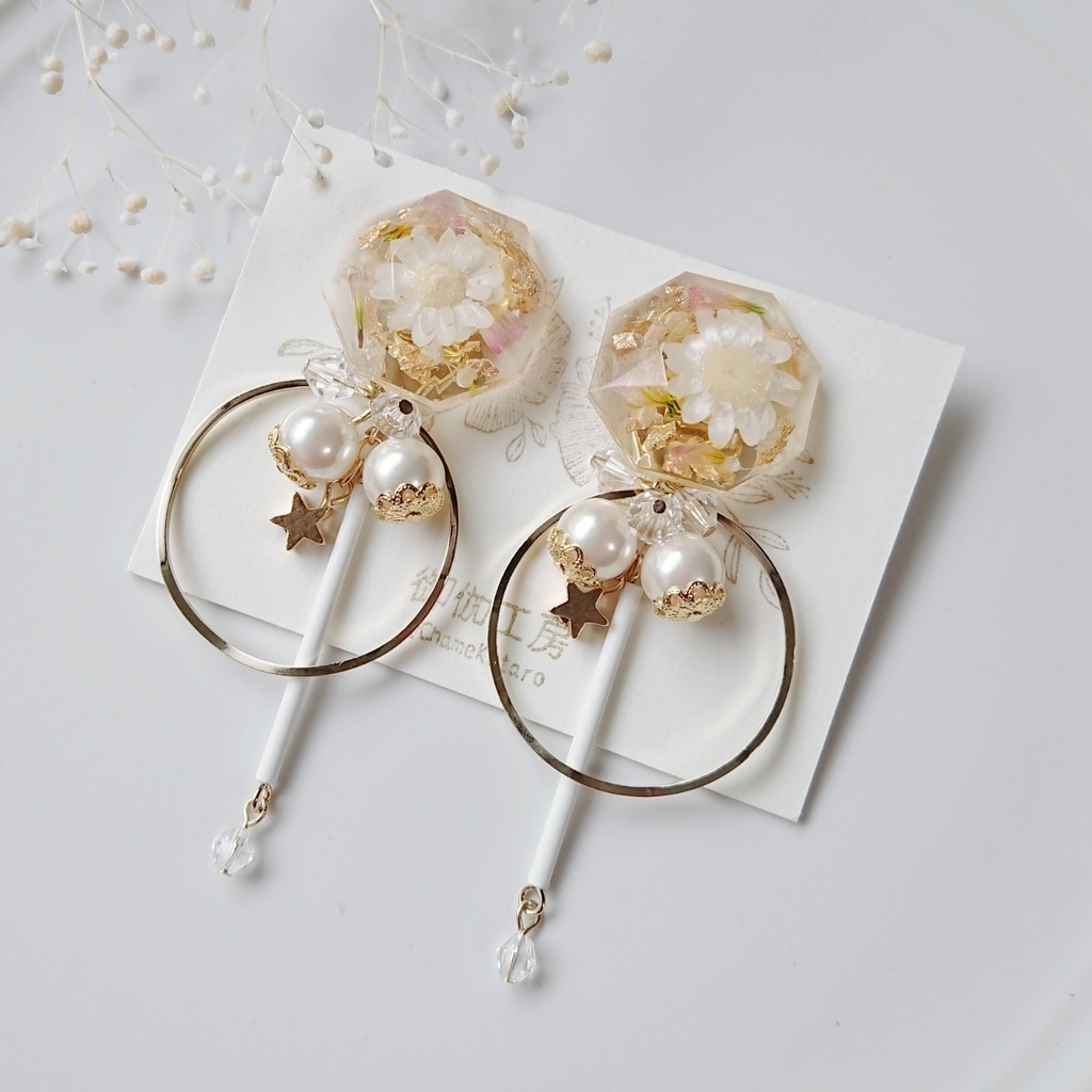 刀剣*フラワーイヤリング