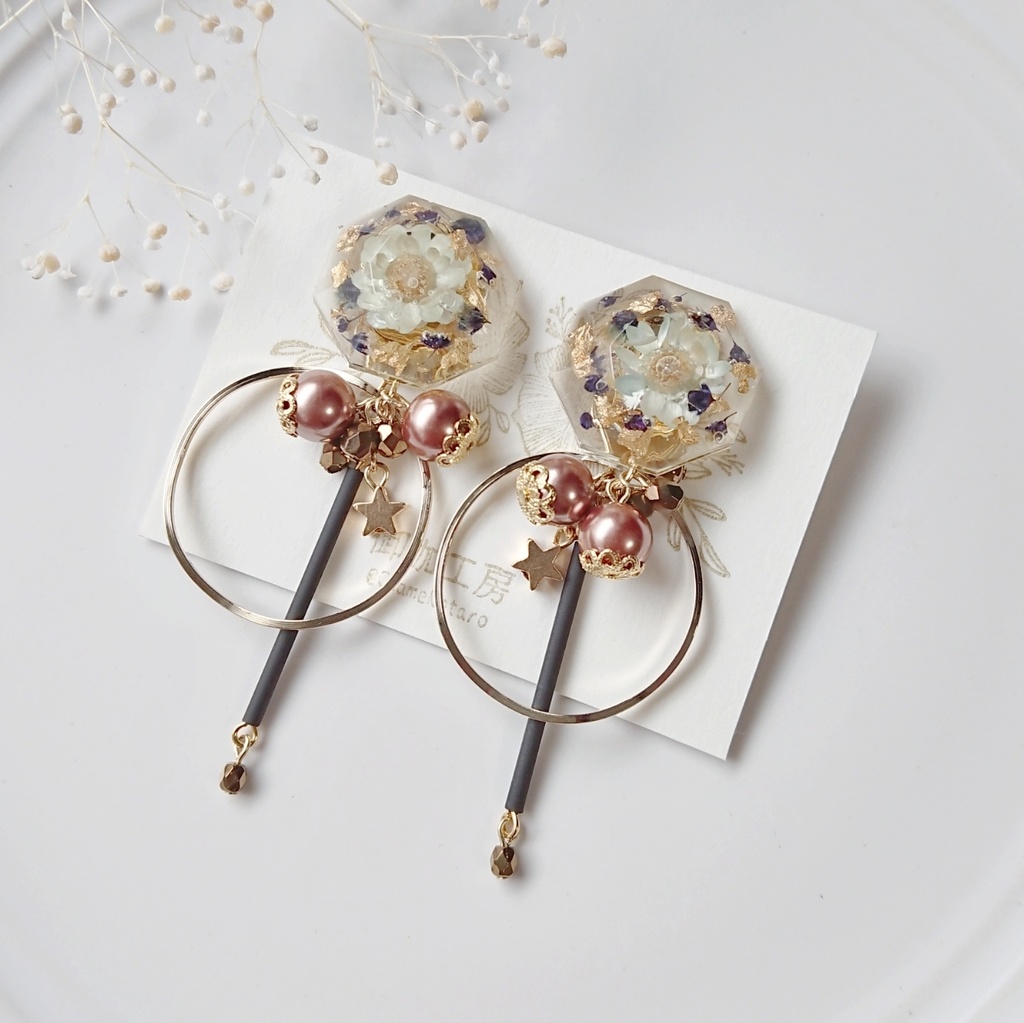 刀剣*フラワーイヤリング