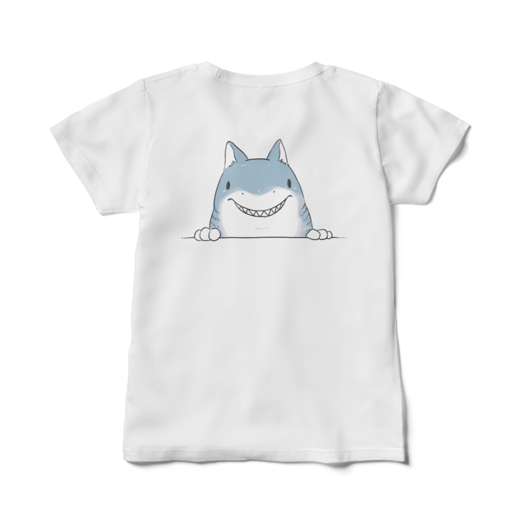 サメイヌTシャツ(レディース)