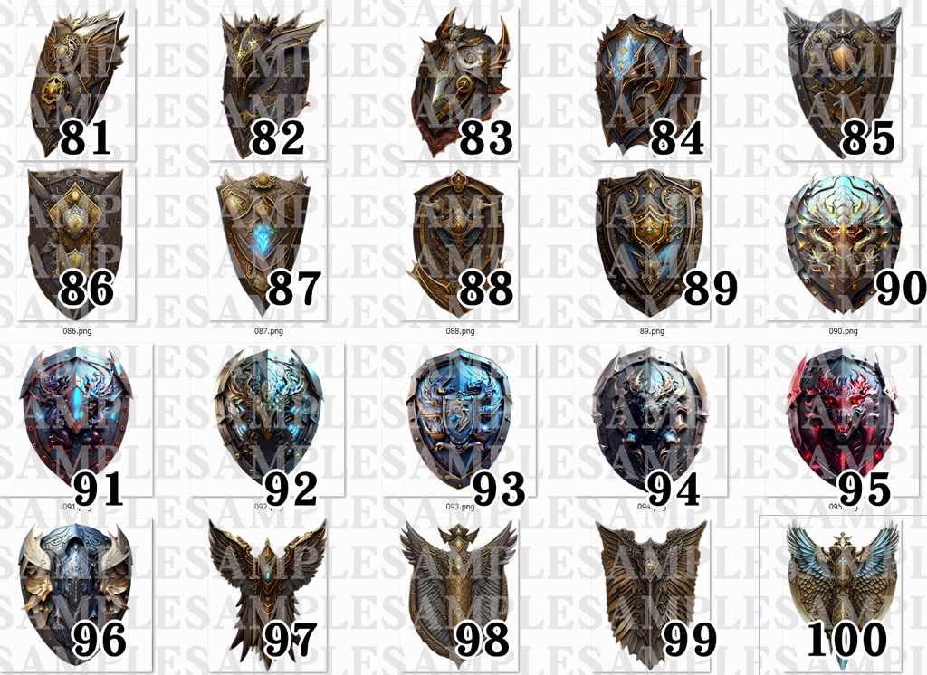 AIアイテム(盾no1~100