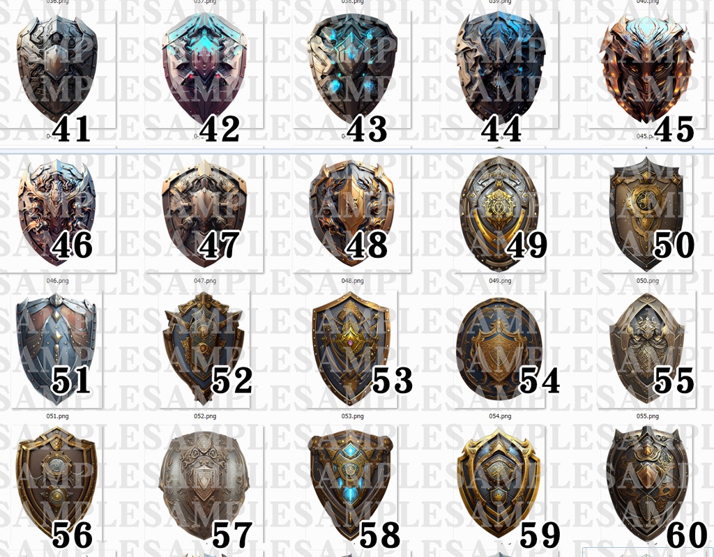 AIアイテム(盾no1~100