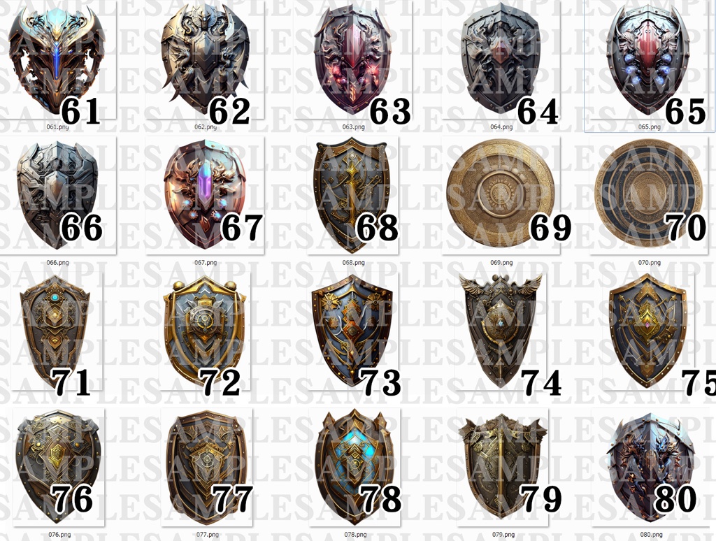 AIアイテム(盾no1~100