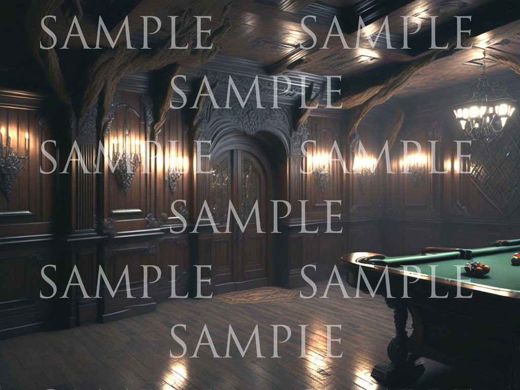 A研AI背景素材集v2 洋館(ホラー風) 500