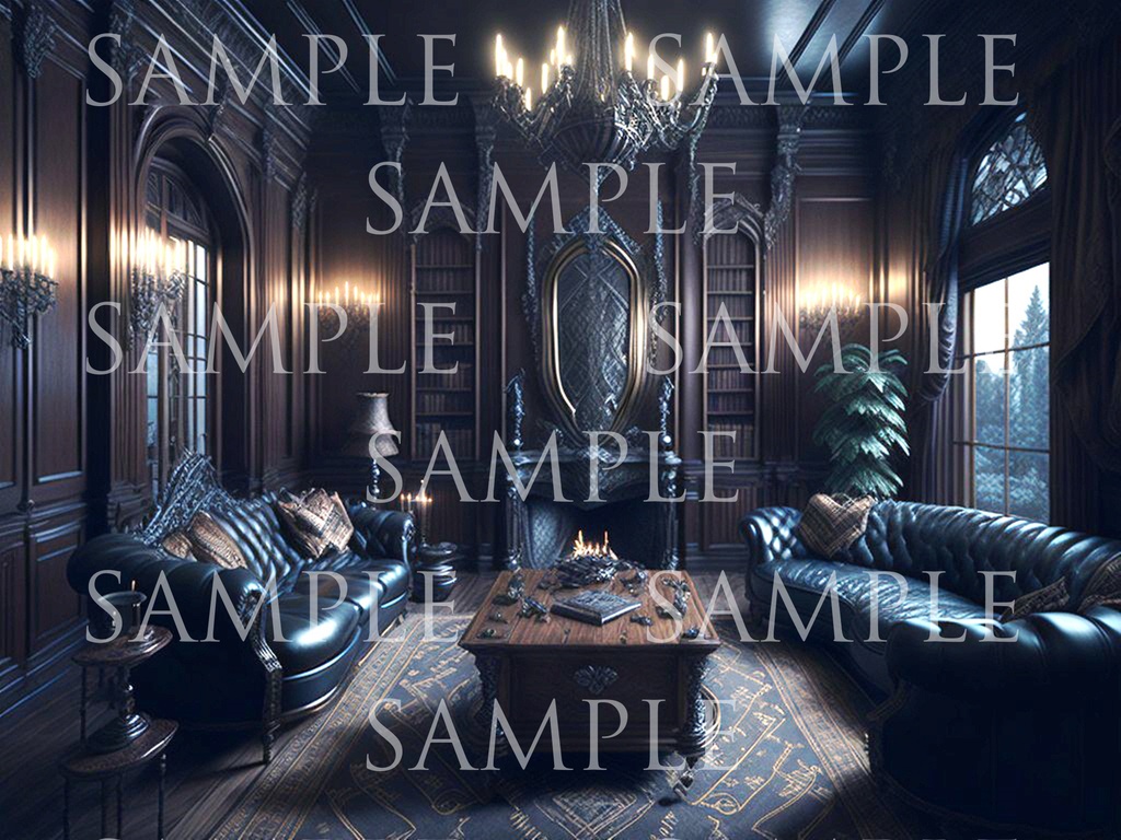 A研AI背景素材集v2 洋館(ホラー風) 500