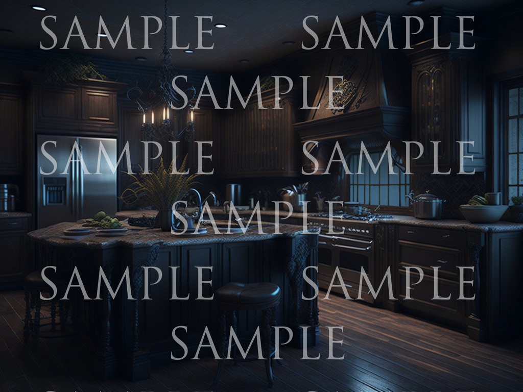 A研AI背景素材集v2 洋館(ホラー風) 500