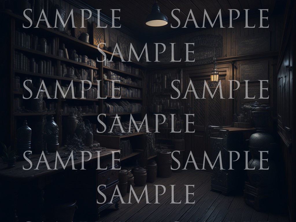 A研AI背景素材集v2 洋館(ホラー風) 500