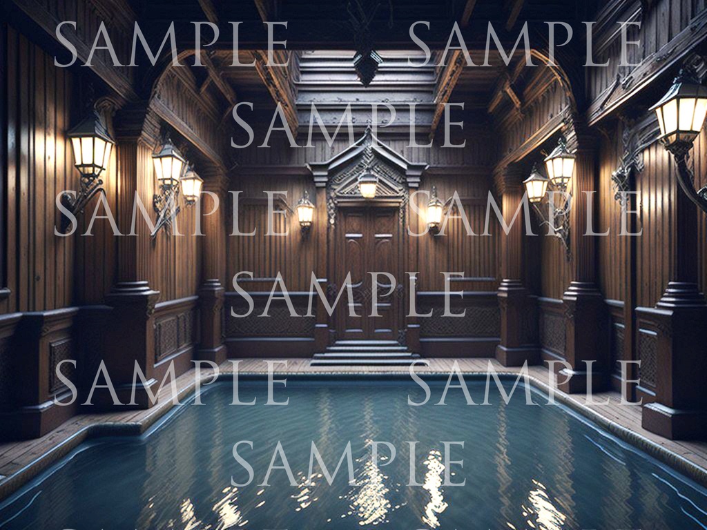 A研AI背景素材集v2 洋館(ホラー風) 500