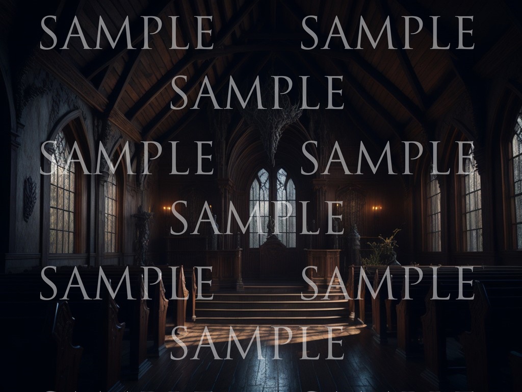 A研AI背景素材集v2 洋館(ホラー風) 500