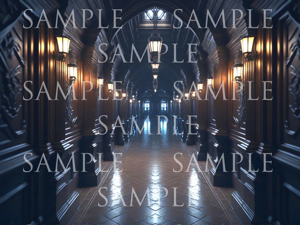 A研AI背景素材集v2 洋館(ホラー風) 500