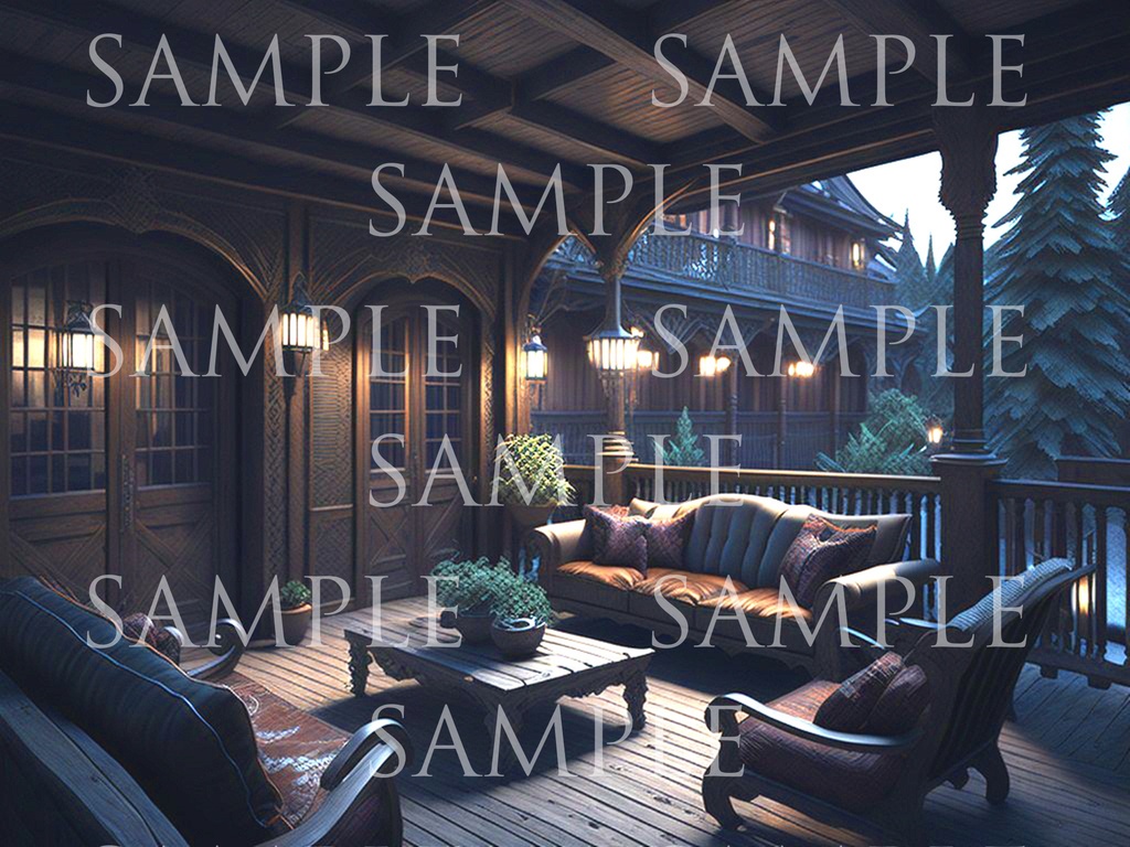 A研AI背景素材集v2 洋館(ホラー風) 500