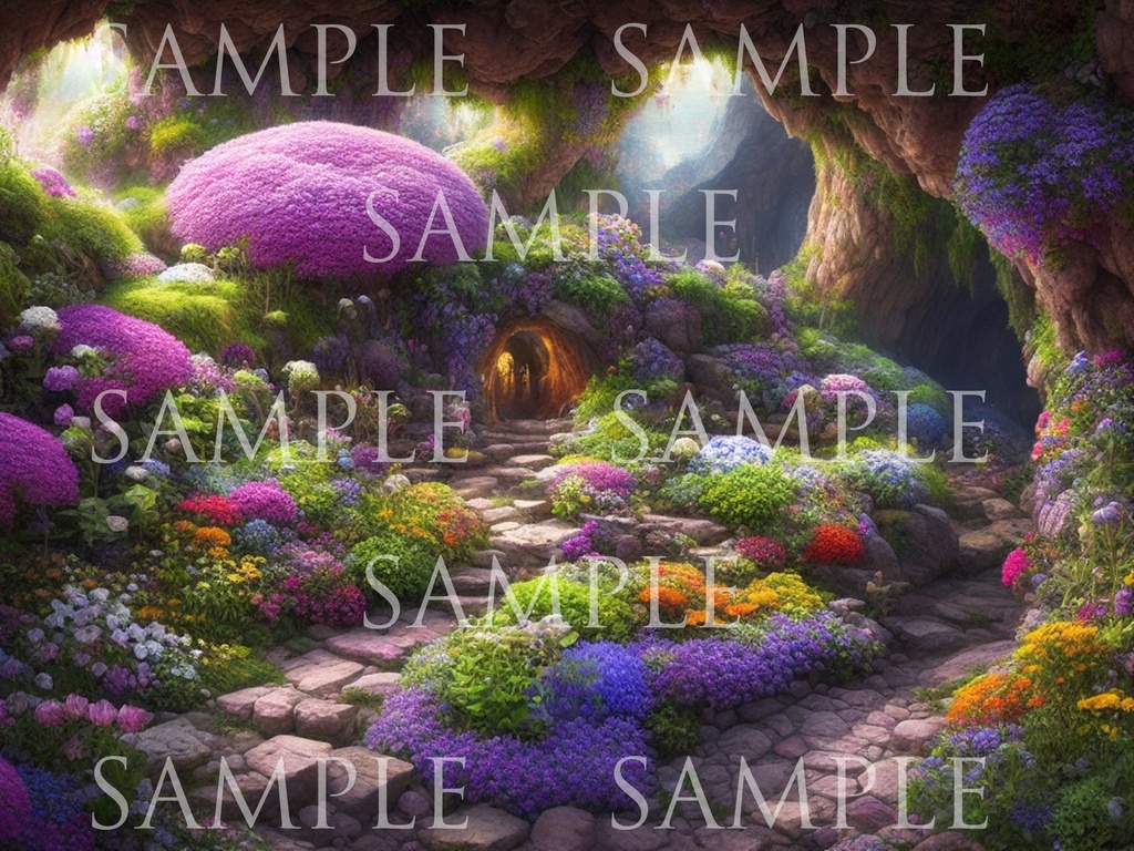 A研AI背景素材集ver1洞窟500