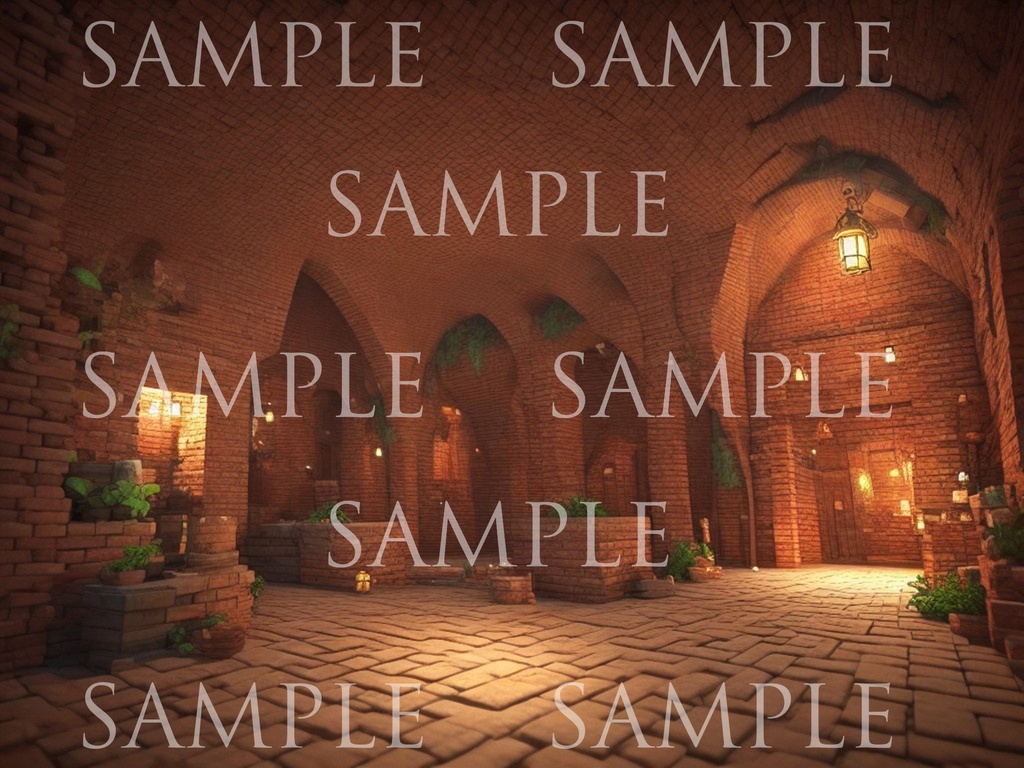 A研AI背景素材集ver1洞窟500