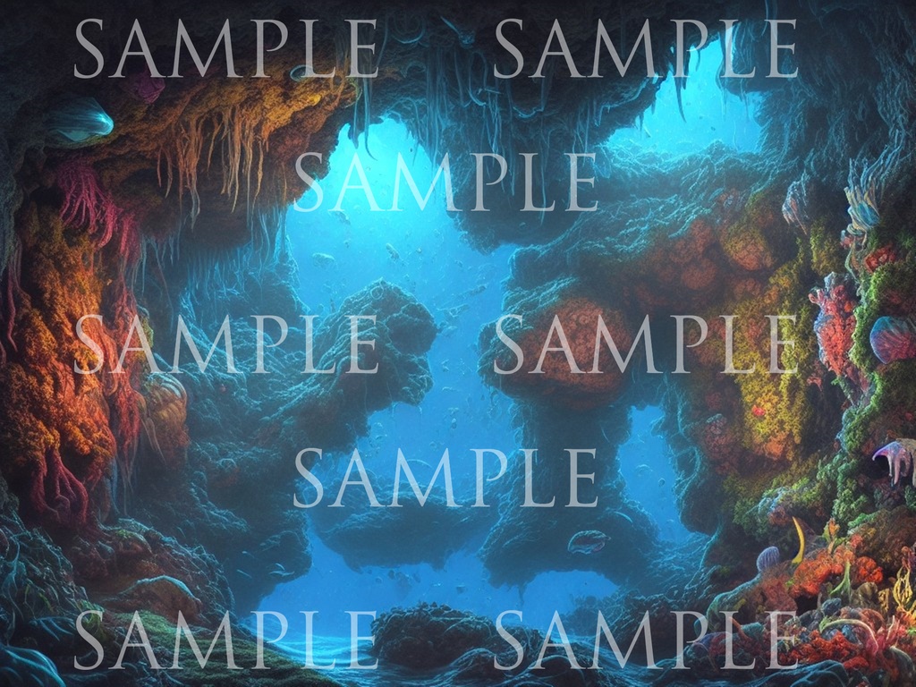 A研AI背景素材集ver1洞窟500