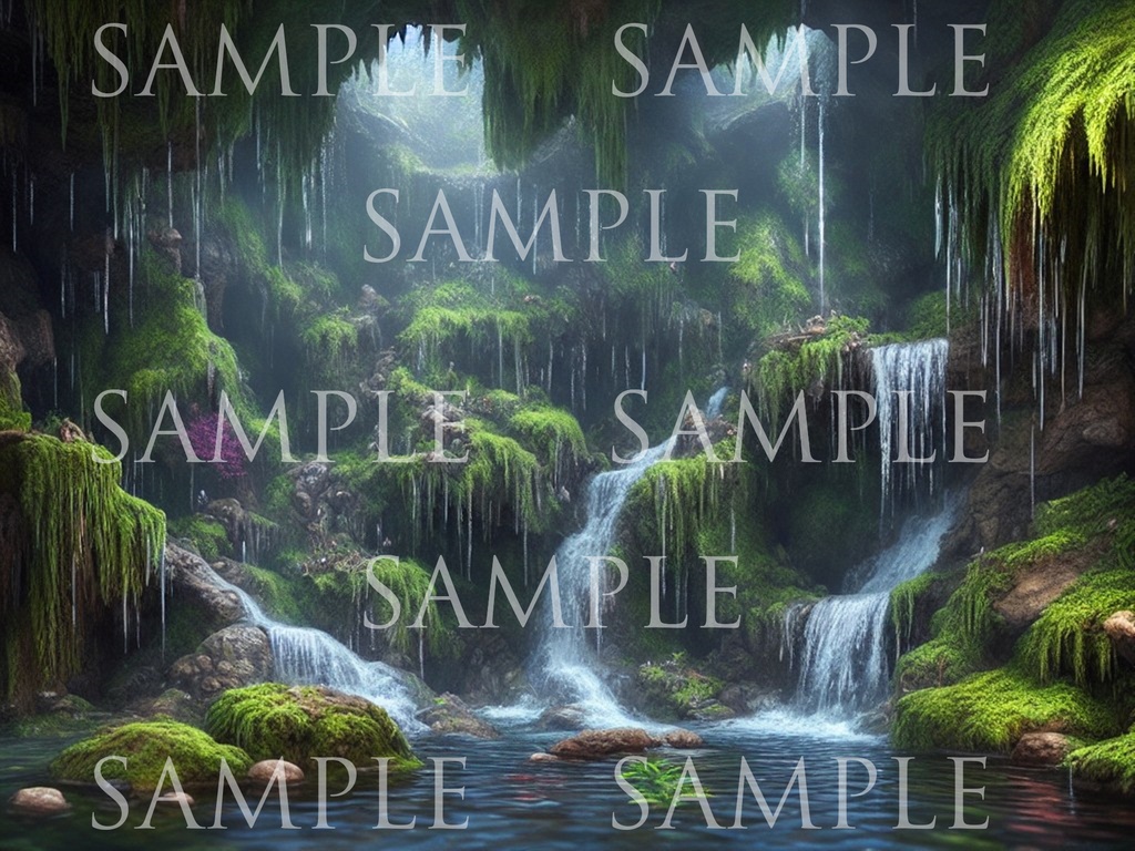 A研AI背景素材集ver1洞窟500