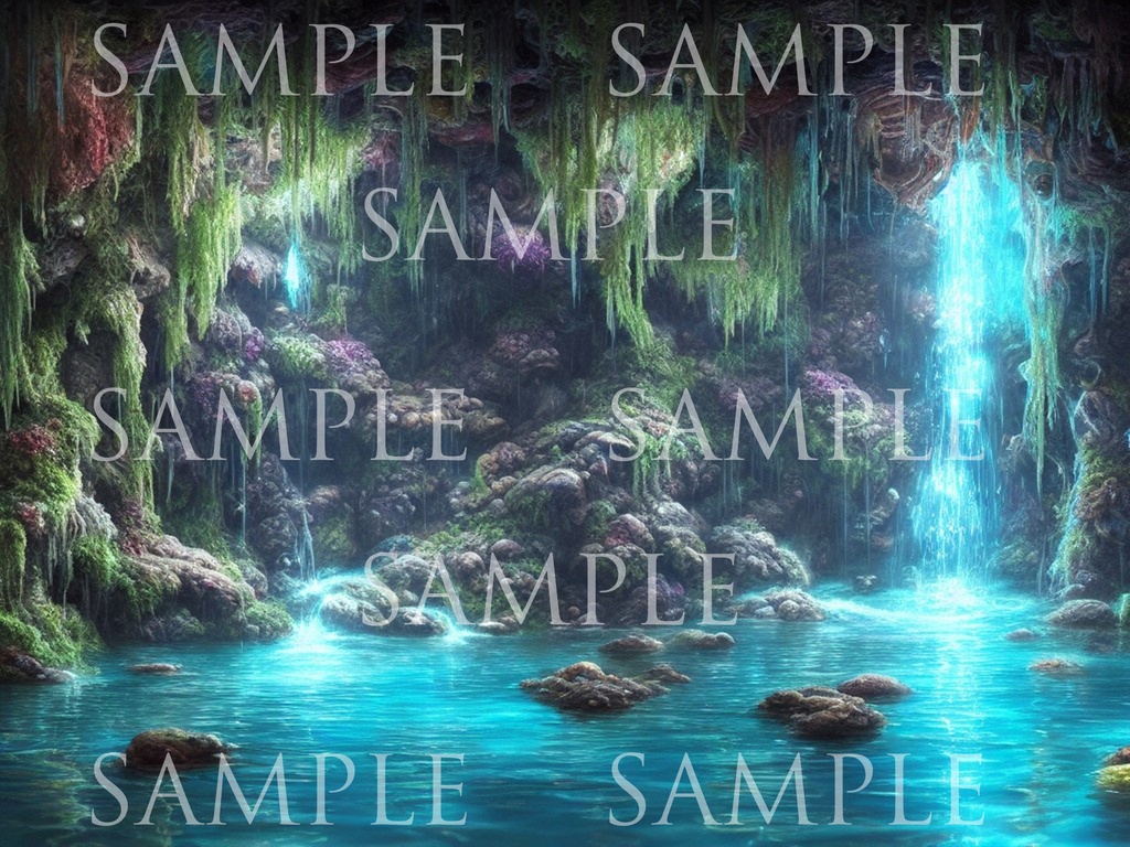 A研AI背景素材集ver1洞窟500