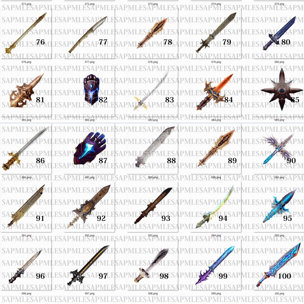 AIアイテム(武器no1~100