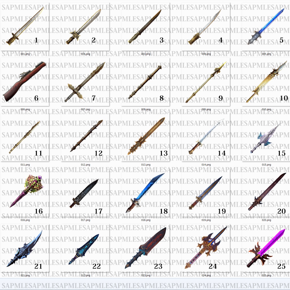 AIアイテム(武器no1~100