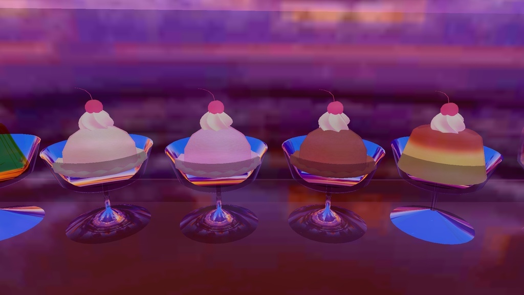 VRChat想定 レトロなカフェアセット