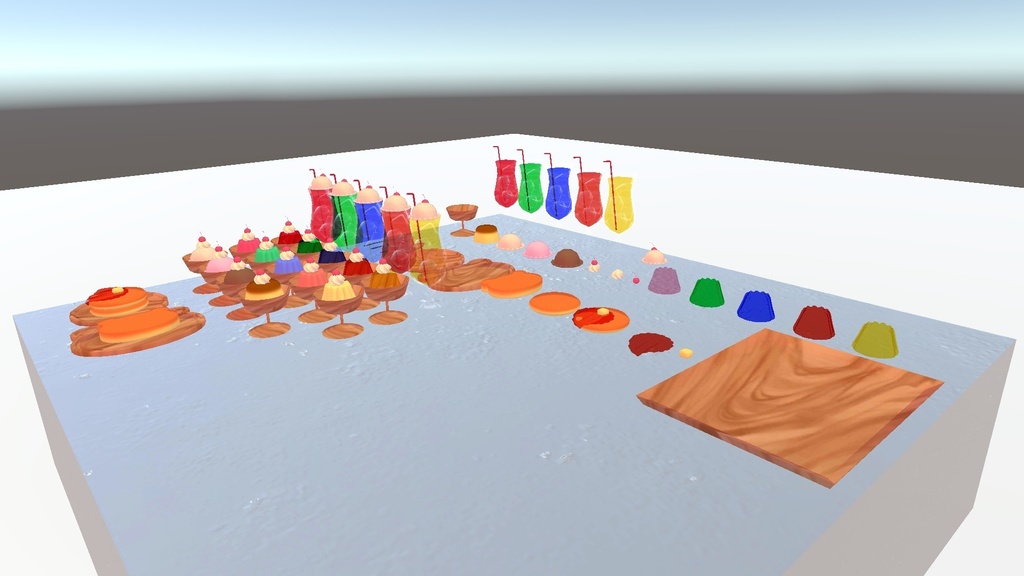 VRChat想定 レトロなカフェアセット