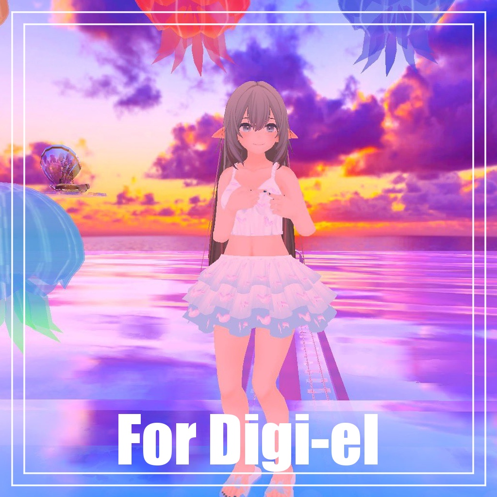 VRChat想定 ファイちゃん&デジエルさん用 水着 Sleepy Unicorn