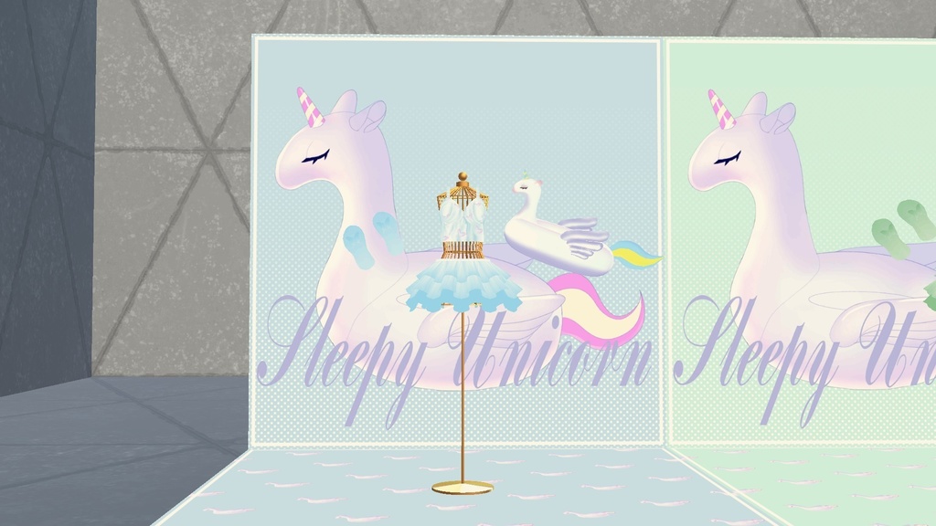 VRChat想定 ファイちゃん&デジエルさん用 水着 Sleepy Unicorn