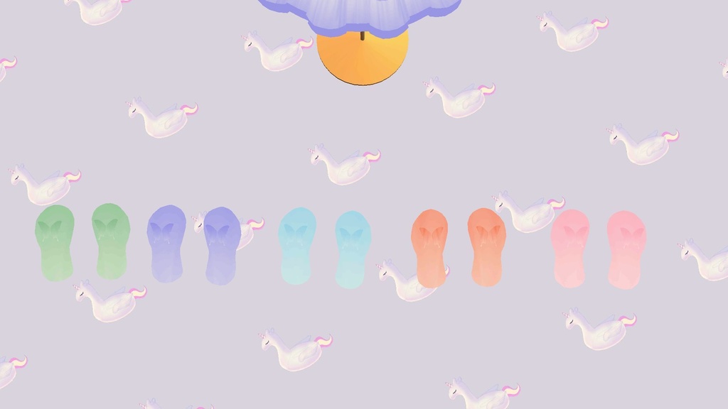 VRChat想定 ファイちゃん&デジエルさん用 水着 Sleepy Unicorn