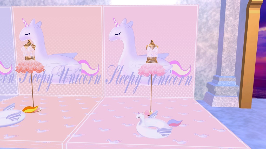 VRChat想定 ファイちゃん&デジエルさん用 水着 Sleepy Unicorn