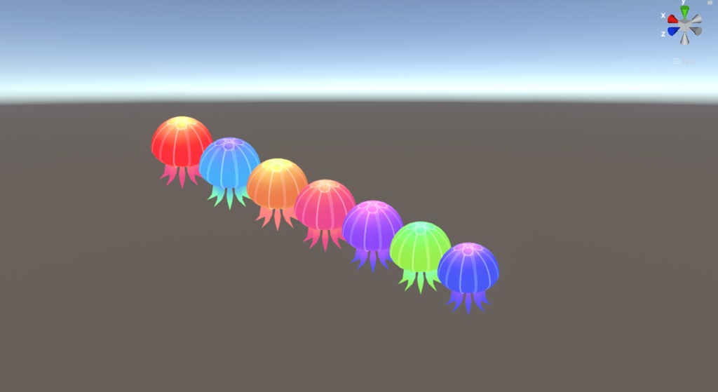 クラゲラウンジで漂ってるクラゲのアセット