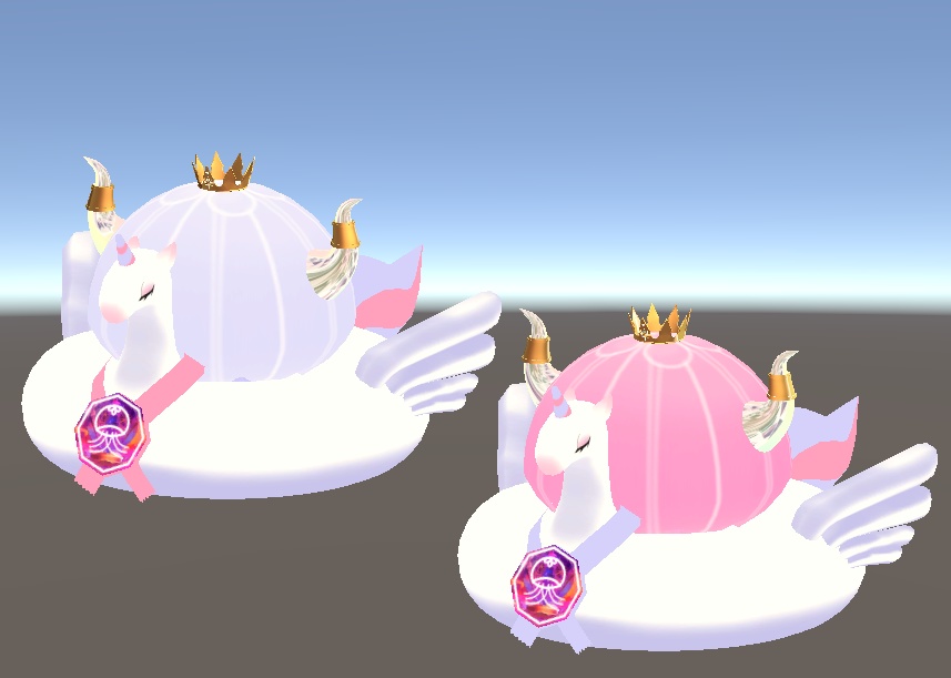 VRChat想定 追従型ペット お散歩クラゲ アニバーサリVer.