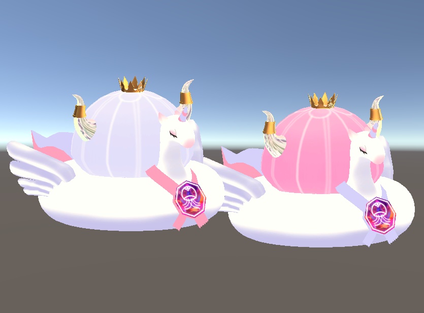 VRChat想定 追従型ペット お散歩クラゲ アニバーサリVer.