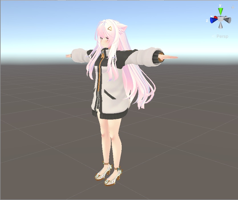 VRChat想定 バタフライヒールアセット Butterfly Heel assets Ver.2