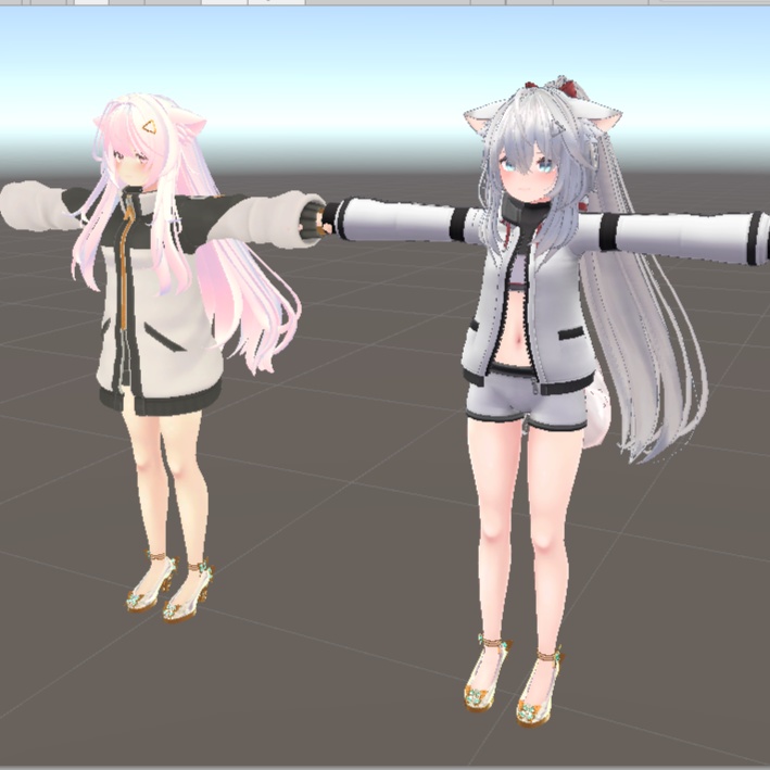 VRChat想定 バタフライヒールアセット Butterfly Heel assets Ver.2