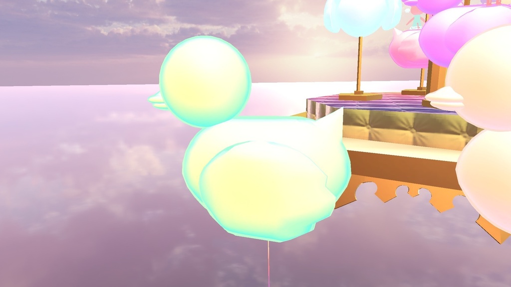 VRChat想定 ふわふわねこちゃん風船アセット