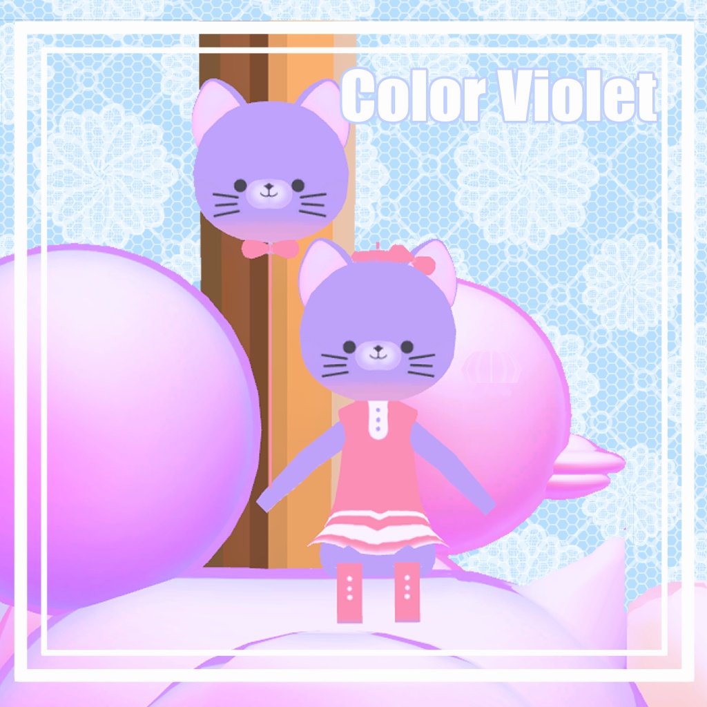 オリジナル3Dモデル FuwaFuwaCat (ふわふわキャット)